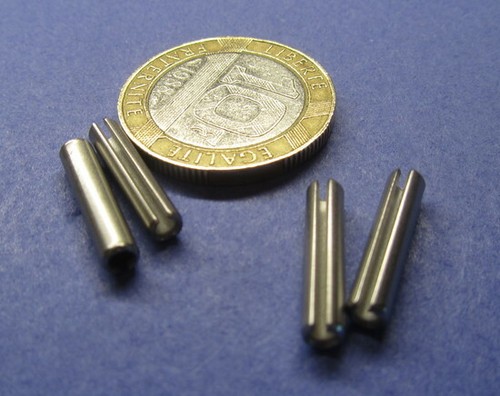 420 Stainless Steel, Slotted Roll Spring Pin, 1/8" Dia x 5/8" Length, 200 pcs - Picture 8 of 12