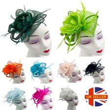 Fascinator Women's Headband Clip Hat For Weddings Ladies Day Races Ascot Peony
