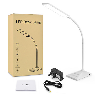 5 Modes 72 LED Touch Sensor Desk Lamp Table Light Eye-Caring Reading USB Port