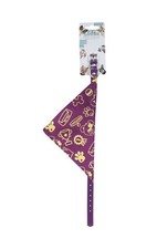 Dog Collar with Violet Bandana Small