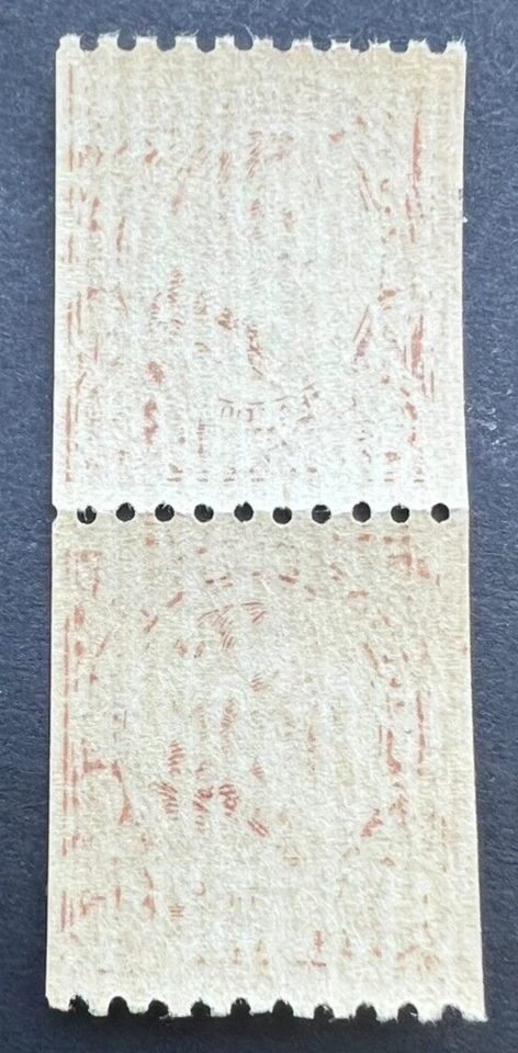 Scott#: 605 - Warren G. Harding 1½c 1925 BEP vertical block of two MNHOG - Lot 1 - Image 2 of 2