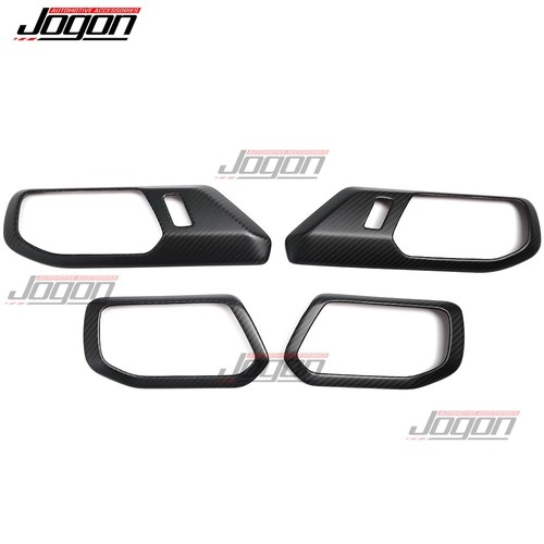 Carbono mate para Ford Bronco U725 Raptor 2021+ molduras decorativas manija puerta interior - Imagen 12 de 13