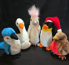 Ty Beanie Baby lot of 5 birds. Kuku Rocket Gracie Zero Early. See description
