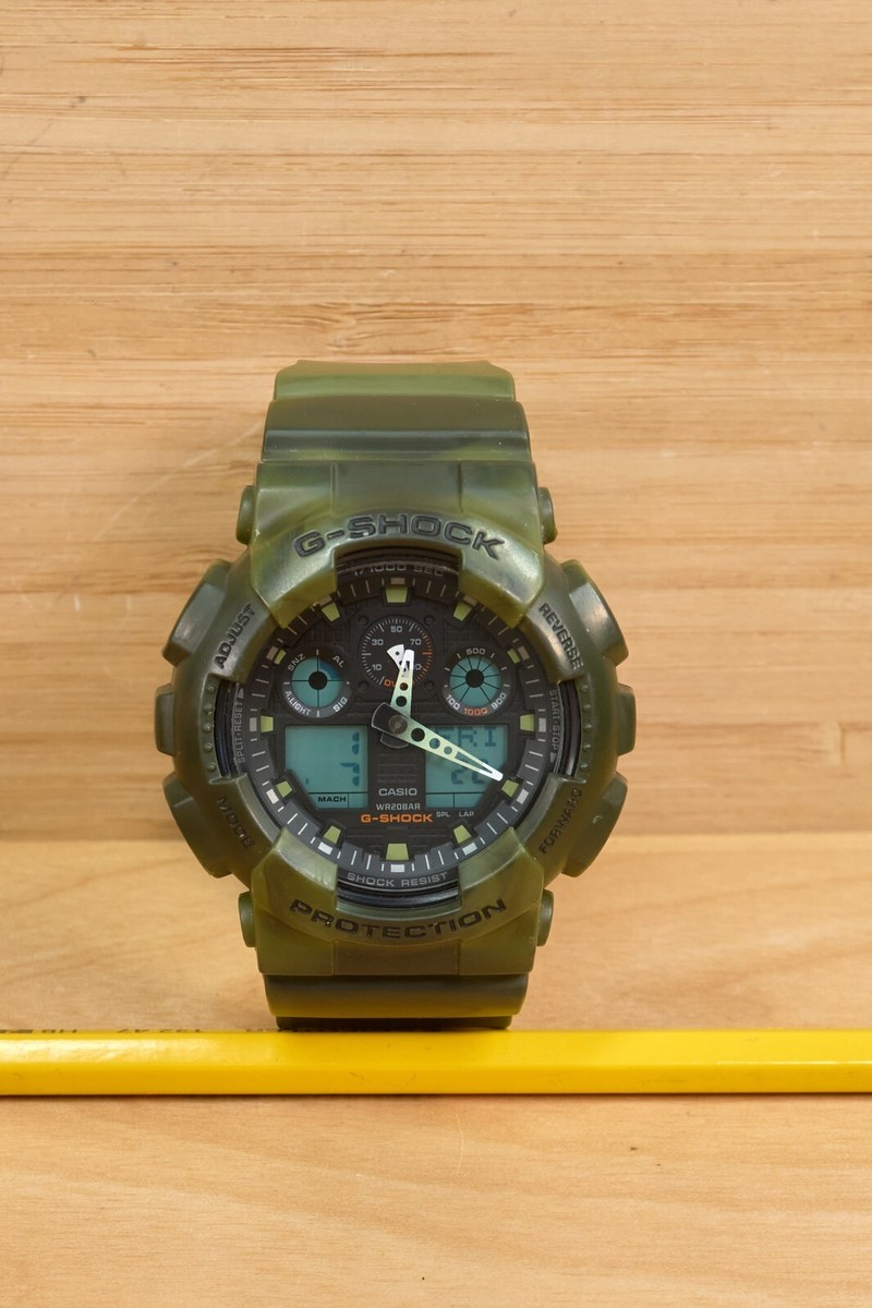 CASIO G-SHOCK 5081 Watch, GA-100MM Marble Edition Camouflage
