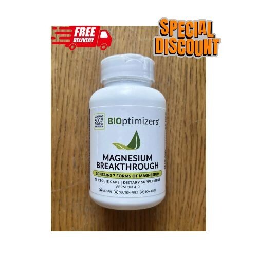 Bioptimizers Magnesium Breakthrough all 7 essential forms - 60 capsules 250mg ea