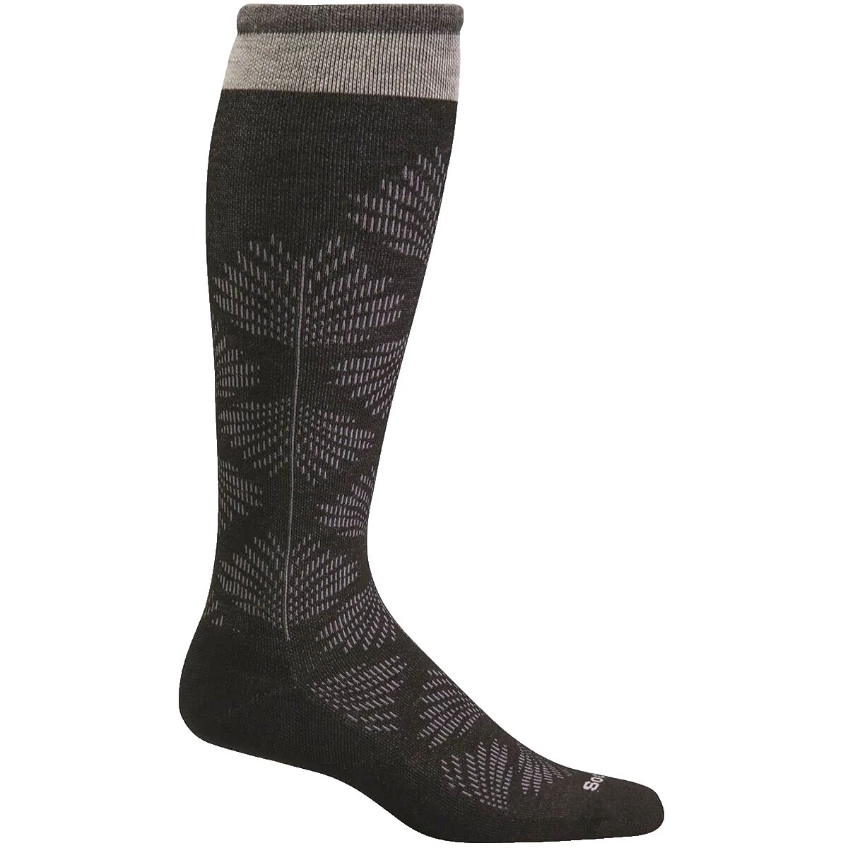 Calcetines Floral Negro para Mujeres