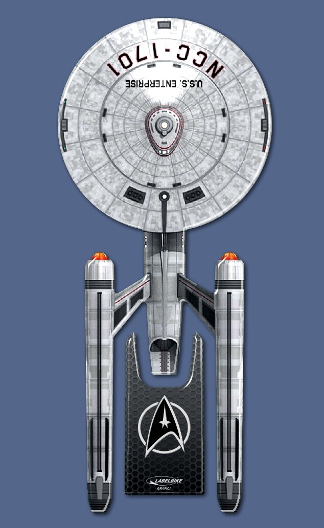 Tankschutz Aus 3D Gel Harz Kleber Motorrad Star Trek U.S.S. Enterprise Ncc 1701-image