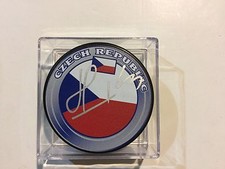 Martin Havlat Signed Team Czech Republic Hockey Puck Autographed a