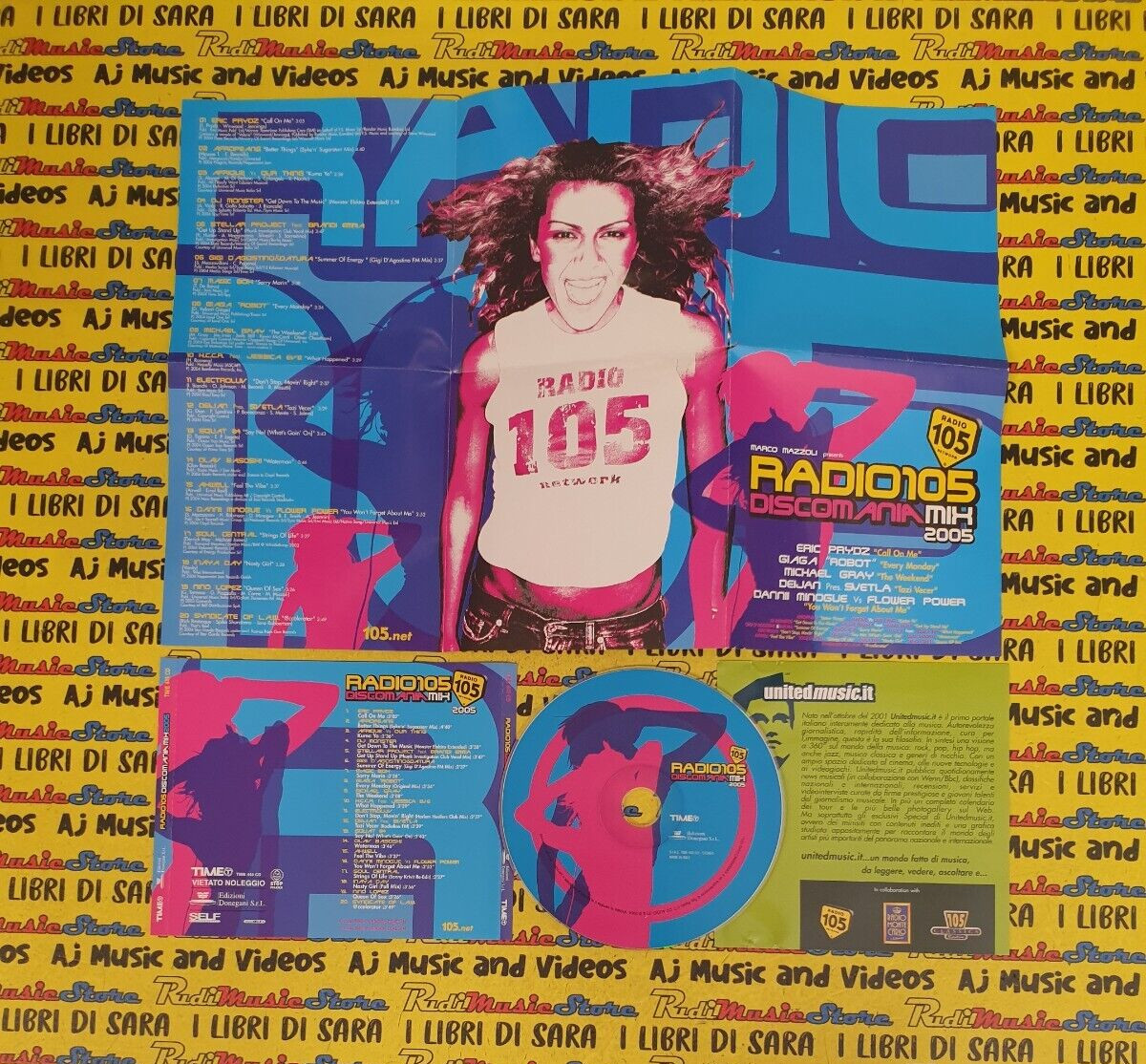CD Compilation Radio 105 Discomania MIX 2005 Eric Prydz Michael Grey Axwell (C4)