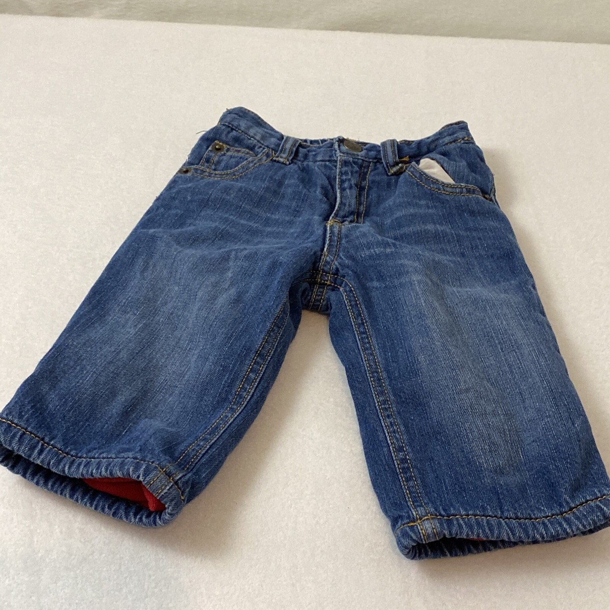 Denim Boys 8 Crazy (No.66) Denim Classic style 【あか】c-boy Jeans 12-18 Waist Elastic Blue Wash Medium ジャケット・アウター