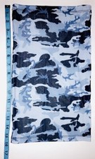 Military Camouflage neck gaiter, face mask with ear holes blue patriotic bandana