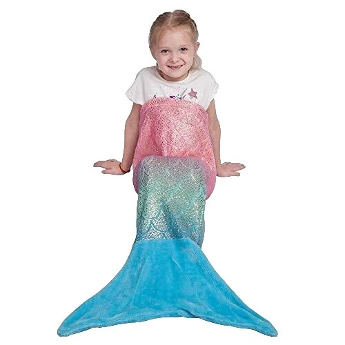 Fleece Animal Print Mermaids Blankets & Throws