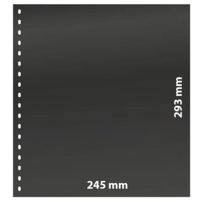 Lindner Placas Omnia Negro 1 Tira 01P (Pack de 10) Nuevo