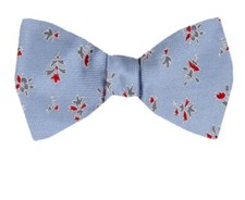 Men's 100 Silk Designer Self Tie Woven Bowtie- NWT
