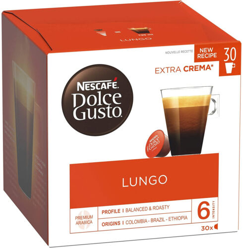 Capsules Nescafé Dolce Gusto Lungo - lot de 4 boîtes, soit 120 capsules - Photo 1/6