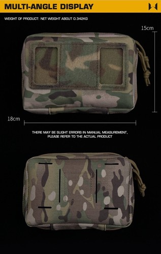 Tactical Vest Phone Carrier Plate Chest Rig MOLLE Folding Navigation Board Pouch - Picture 6 of 175
