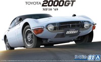 1969 Toyota 2000GT MF10 In 1:24 Model Kit Bausatz Aoshima 057292