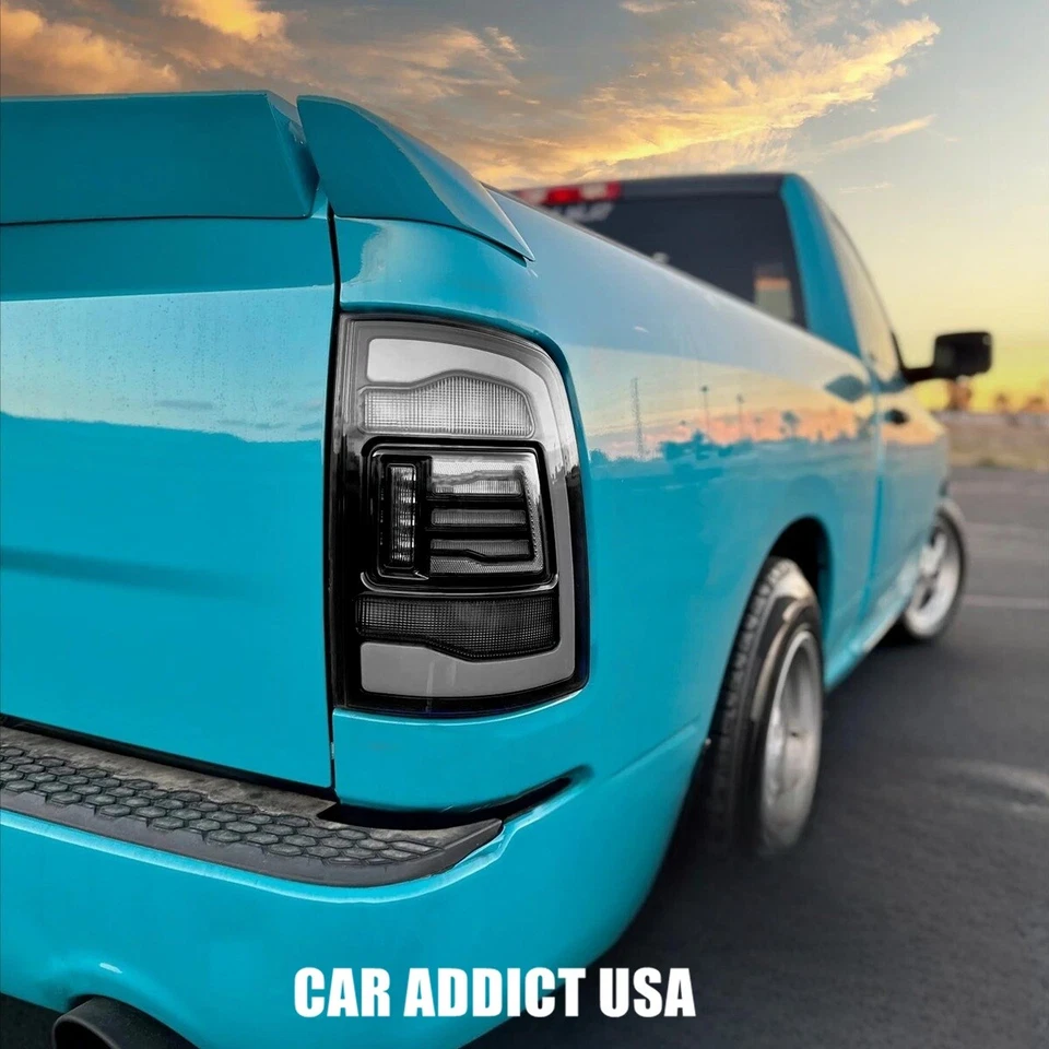 Light Smoked Tail Lights for 2009-2018 Dodge Ram 1500 2500 3500 LED Rear Lights - Image 3 of 4