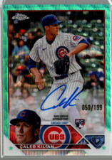 2023 Topps Chrome Rookie Aqua Wave Refractors #RACK Caleb Kilian Auto /199