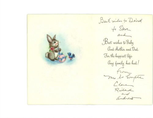 X16 Lot 1970S Used Birth Announcement Baby Cards Vintage Ephemera - Picture 12 of 14