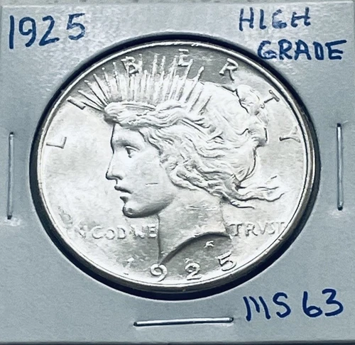 1925 SILVER PEACE DOLLAR IN STUNNING BU CONDITION!! High Grade