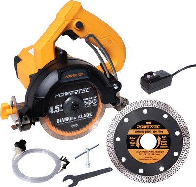HTS1045C 4.5'' Handheld Tile Saw w/ Extra Blade - 12Amp Wet/Dry Cutting