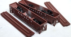 Lot of 2 N-Scale Precision Masters #1402 ATSF Santa Fe 'Q' 3-Bay Covered Hopper — photo 2