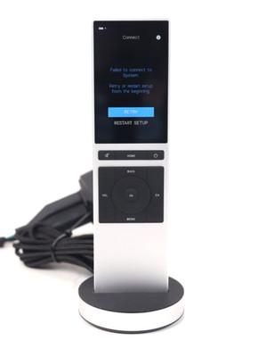 Control4 NEEO Smart Remote NE-RMT w Charging Base & Power Adapter Silver u629