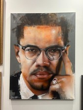 Artist John Hill Original Mixed Media Painting 
