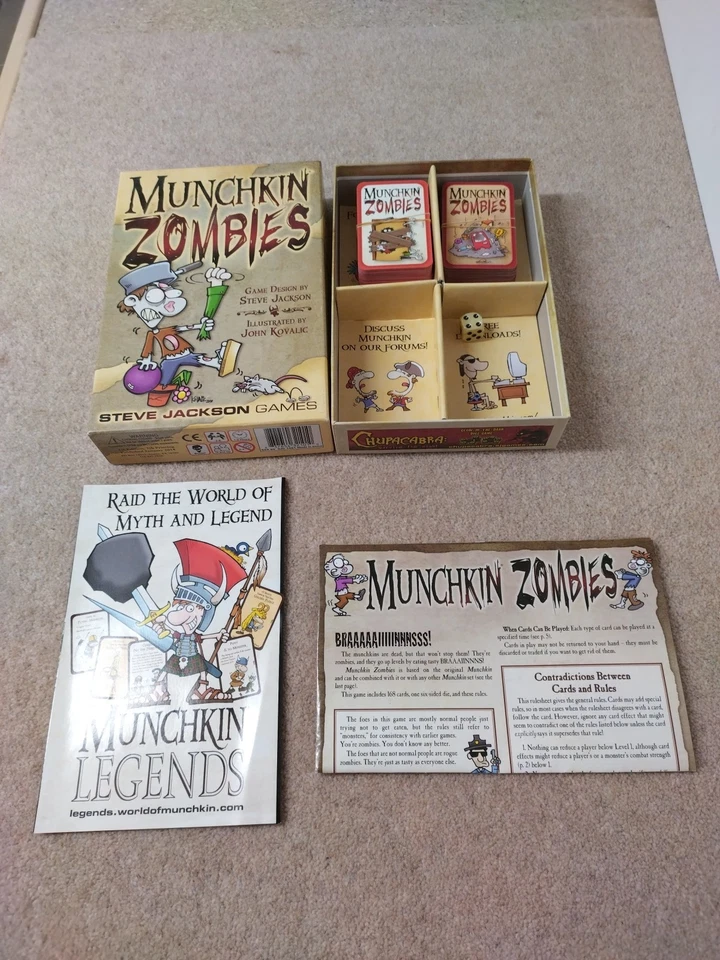 Munchkin Zombies -Steve Jackson Games -Fantasy Fun Family Card Game, 1st Edition - Image 4 of 4