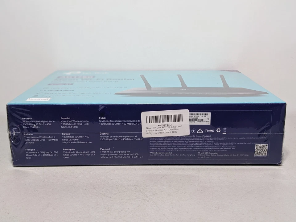 TP-Link Archer A7 AC1750 Mesh Wi-Fi Router | New Box | Dual Band Gigabit Ports - Image 3 of 4