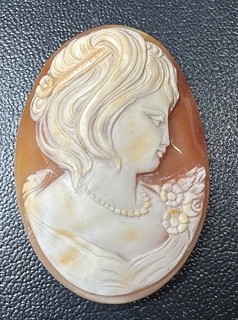 Antique Loose Cameo 19th 20th C Gorgeous CARVING 60mm X 48mm A650