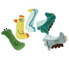 OPUIMCD 5 Pcs Interactive Catnip Toys Indoor for Cats, 4.33 Inch Chew Grey