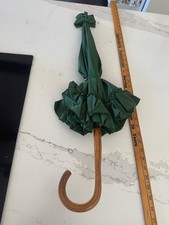 Vintage 1950s Polan Katz Touch Go Umbrella Parasol Wood Handle