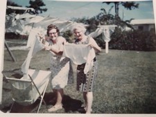 Grandma's Showing Off There Granny Panties Before They Go On The Clothes Line 
