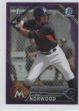 2016 Bowman Chrome Prospects Purple Refractor 79/250 John Norwood #BCP27 l5x