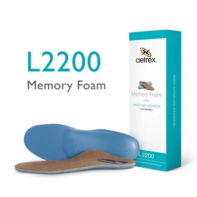 Aetrex Lynco L2200 Women s Memory Foam Orthotic Insoles   Arch & Heel Support