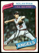 1980 Topps #580 Nolan Ryan California Angels Very Good 68139