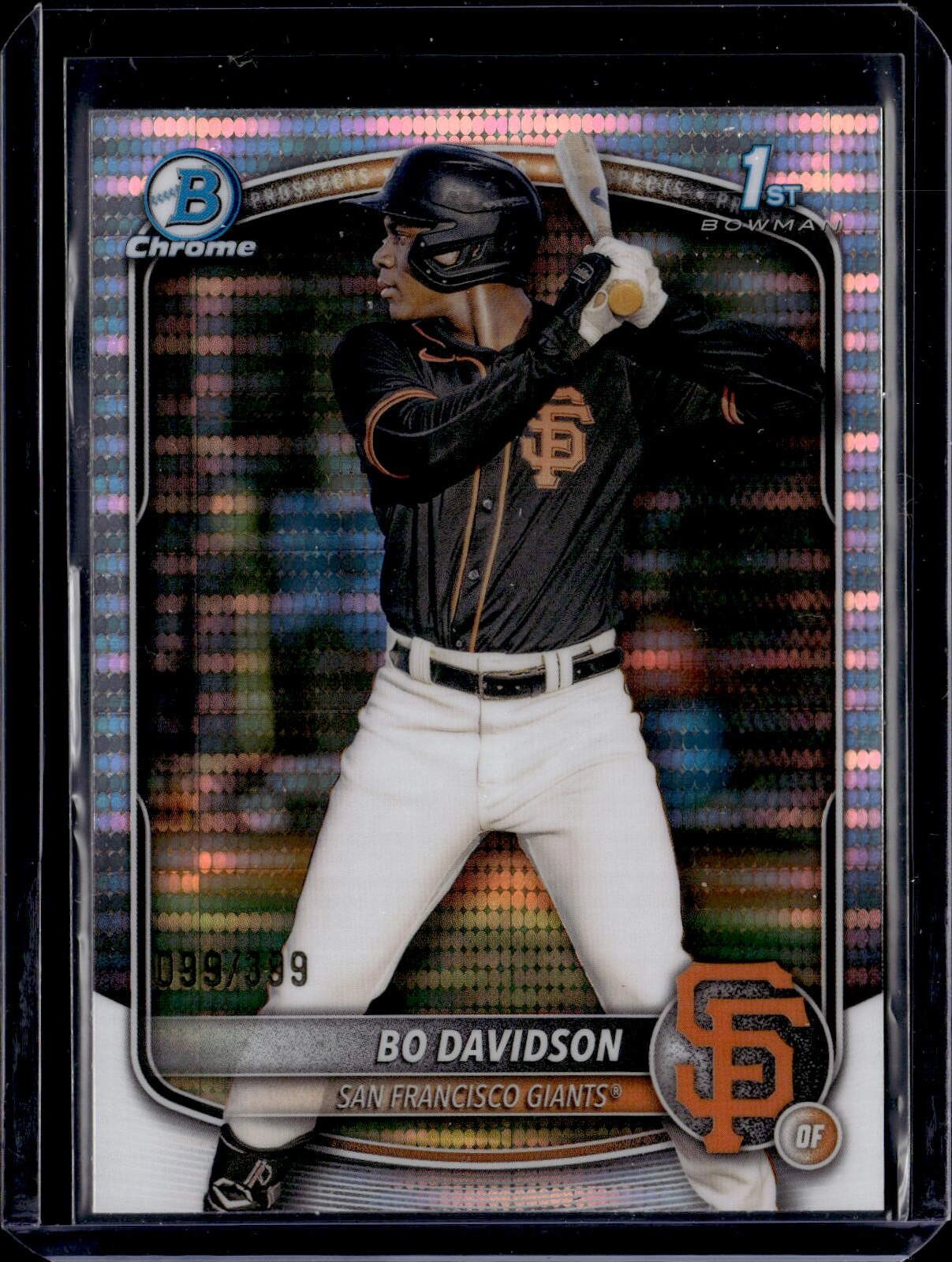 2025 Bowman Chrome #BCP-206 Bo Davidson Prospects Pulsar #/399