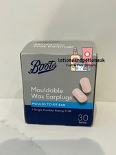 Boots Mouldable Wax Earplugs 30 Pairs