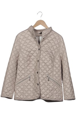 Lebek Jacke Damen Anorak Jacket Kurzmantel Gr. EU 46 Beige #hfkme18