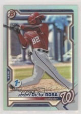 2021 Bowman Draft 1st Edition Sky Blue Foil Jeremy De La Rosa #BD-2 0f33