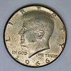 1966 Kennedy Half Dollar 40% Silver U.S Coin Free Shipping #SA38