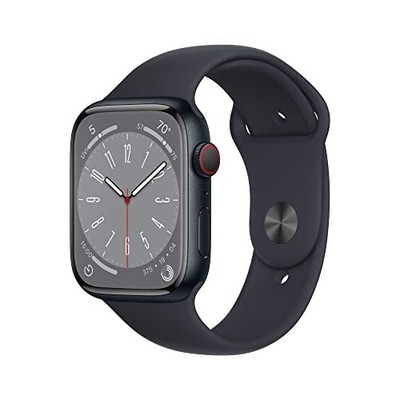 Apple Watch Series 8 [GPS + Cellular 45mm] Smart Watch w/ Midnight Aluminum Case