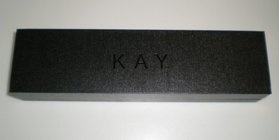 KAY Jewelers Empty Black  Link  BRACELET  Presentation Gift Box   BRAND NEW!!