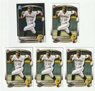 LOT OF 5 KONNOR GRIFFIN 2025 Bowman Prospects Cards BP-86 BCP-86 Paper Chrome