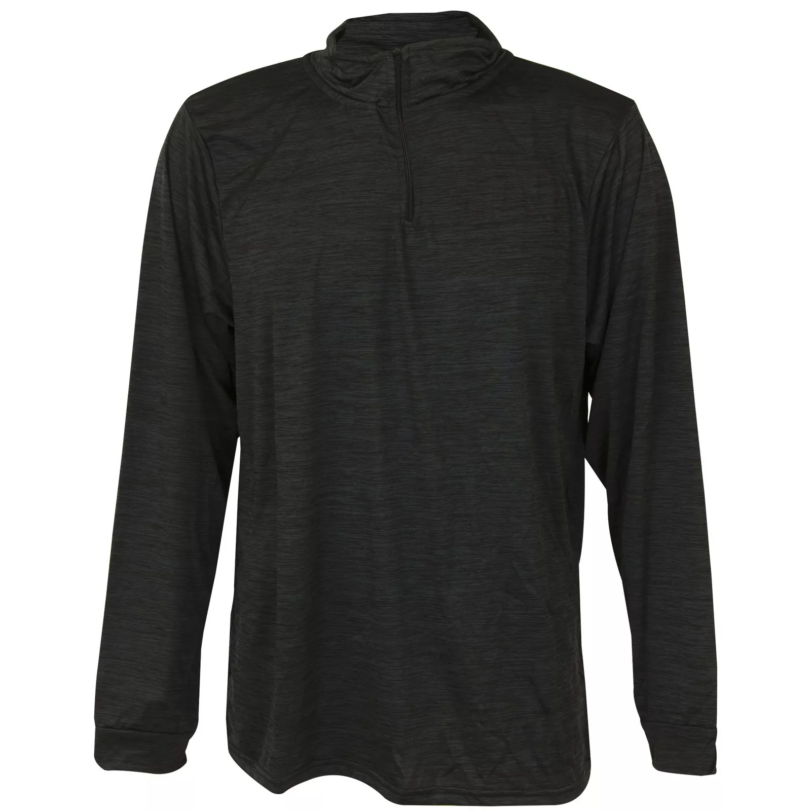 Woodland Creek Men's Lightweight Long Sleeve 1/4-Zip Shirt in Charcoal, Large