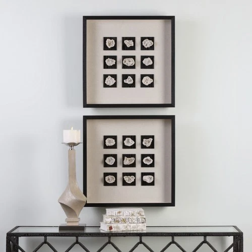 Uttermost 04080 Black Geode 21 5/8" X 21 5/8" Shadow Box By Grace Feyock - Picture 2 of 3