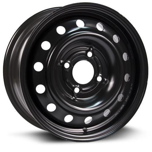 ◆RIETI◆ BLACK VEE RT 4051 C1 16x6.5 Black Steel Wheel Rim Fits Nissan Versa, OE866 16Inch