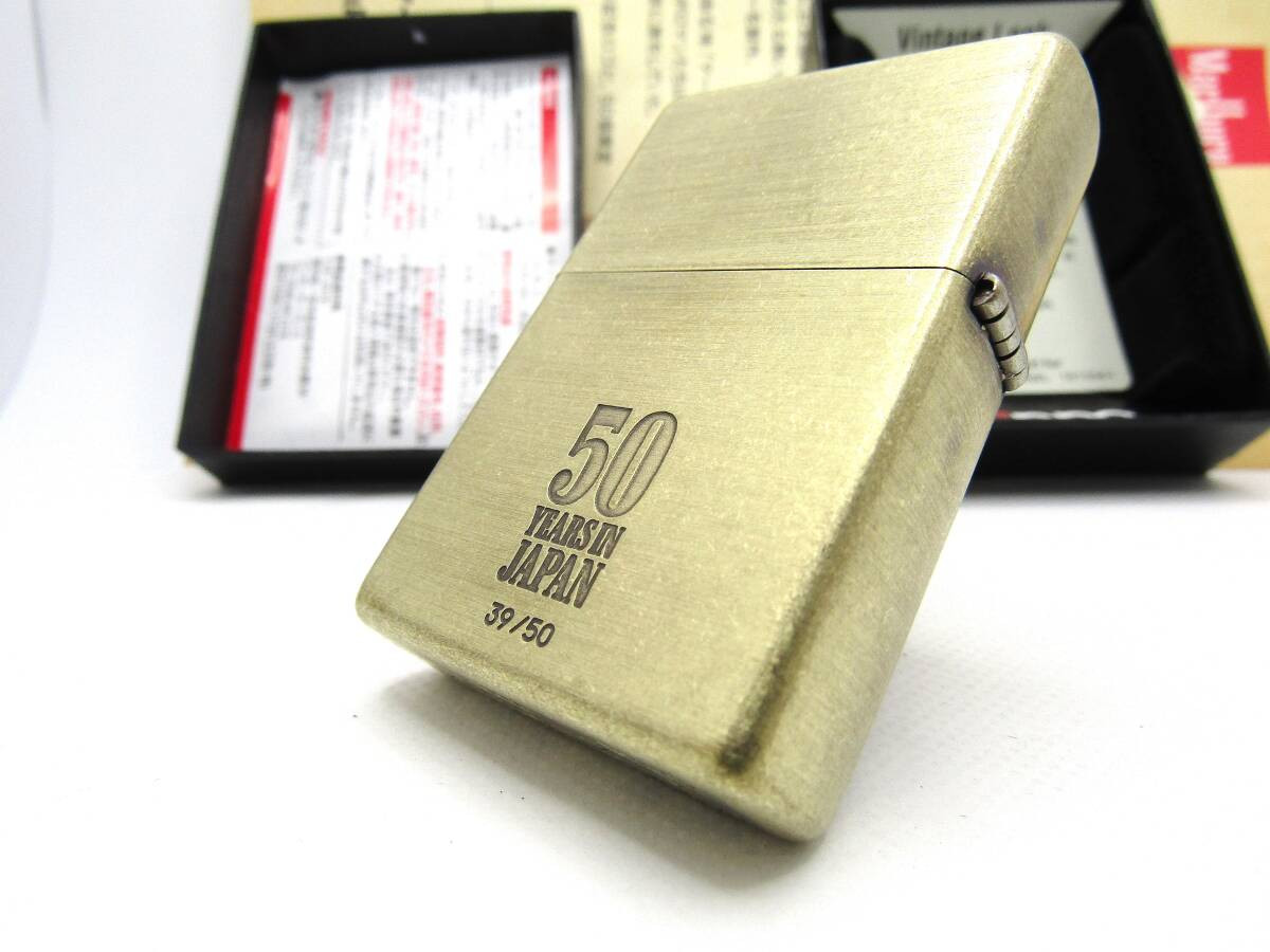 Marlboro Solid Brass 1937 Replica Freedom 50th Years 39/50 Zippo